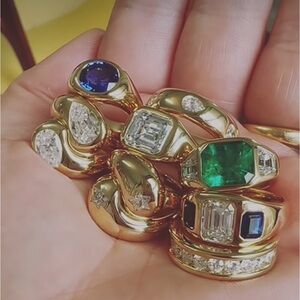 Brent Neale look-alike Gold Plated Rings- Custom Made